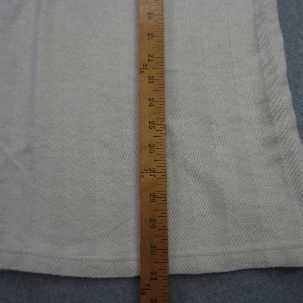 Vtg Chaps Ralph Lauren Polo Shirt Mens Medium Cream Short Sleeve‎ Textured Golf - Picture 9 of 14